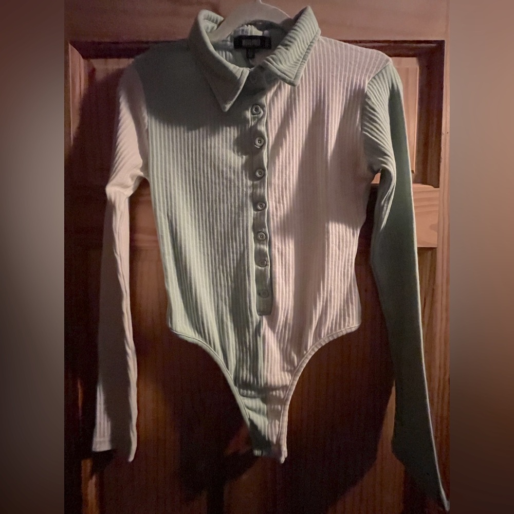 Missguided Mint/Cream Bodysuit